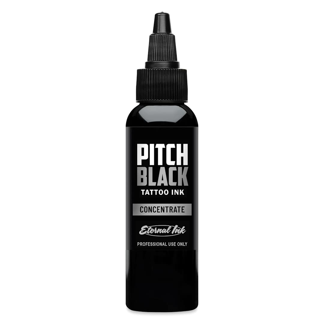 Open in modal - Eternal Ink Pitch Black Concentrate Tattoo Ink - 2 oz bottle