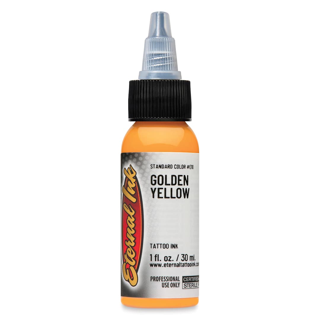 Open in modal - Eternal Ink Tattoo Ink - Golden Yellow, 1 oz bottle