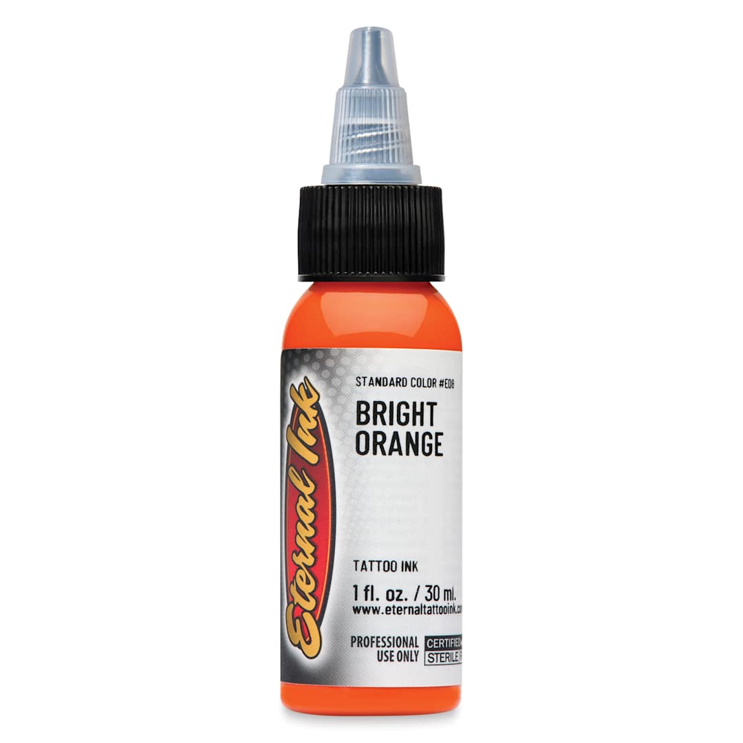 Open in modal - Eternal Ink Tattoo Ink - Bright Orange, 1 oz bottle