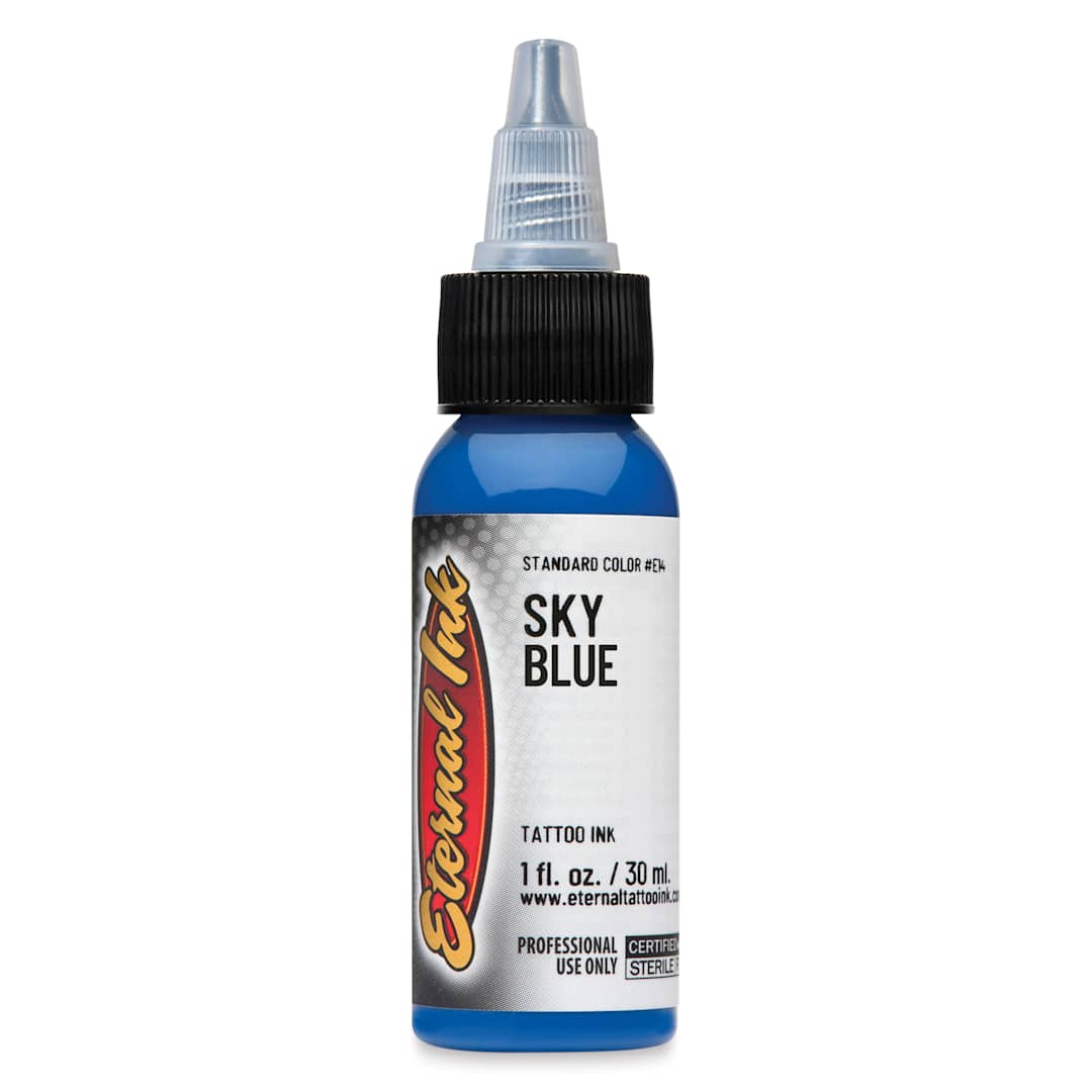 Open in modal - Eternal Ink Tattoo Ink - Sky Blue, 1 oz bottle