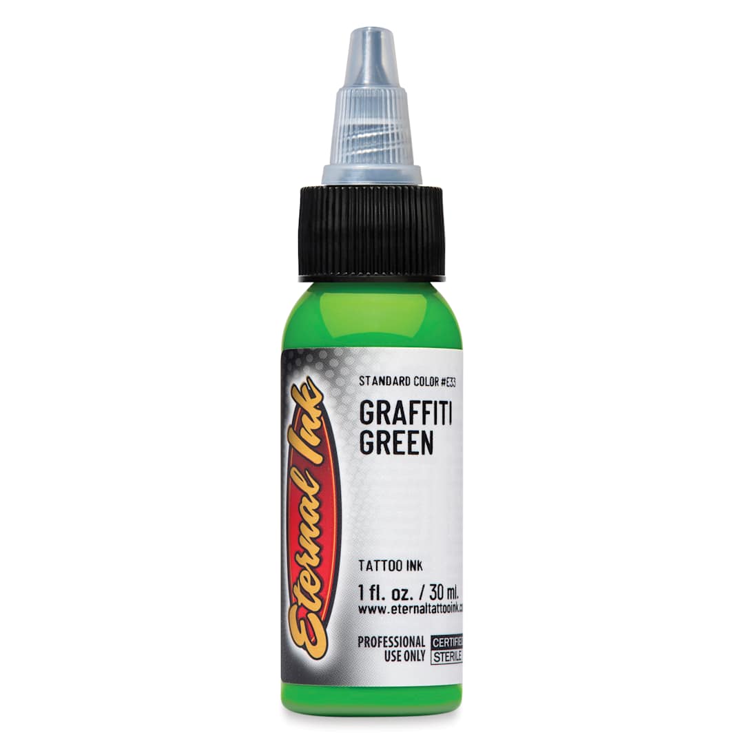 Open in modal - Eternal Ink Tattoo Ink - Graffiti Green, 1 oz bottle