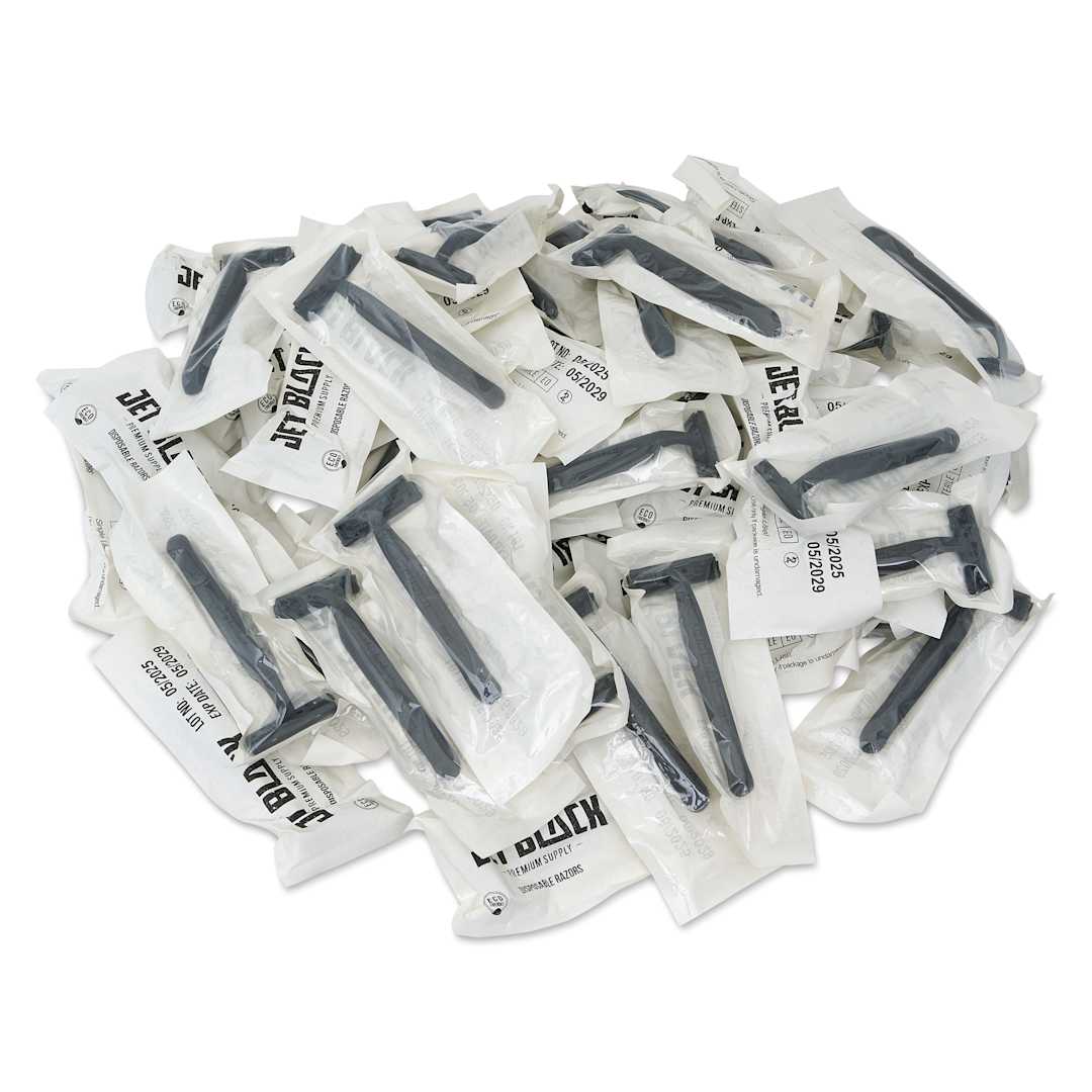 Open in modal - TatSoul Jet Black Eco Razors - Pkg of 50