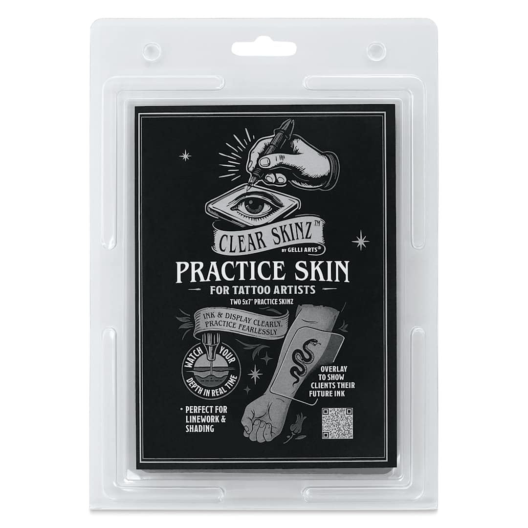 Open in modal - Clear Skinz Practice Skin - 5" x 7" Rectangle, Pkg of 2, front of packaging