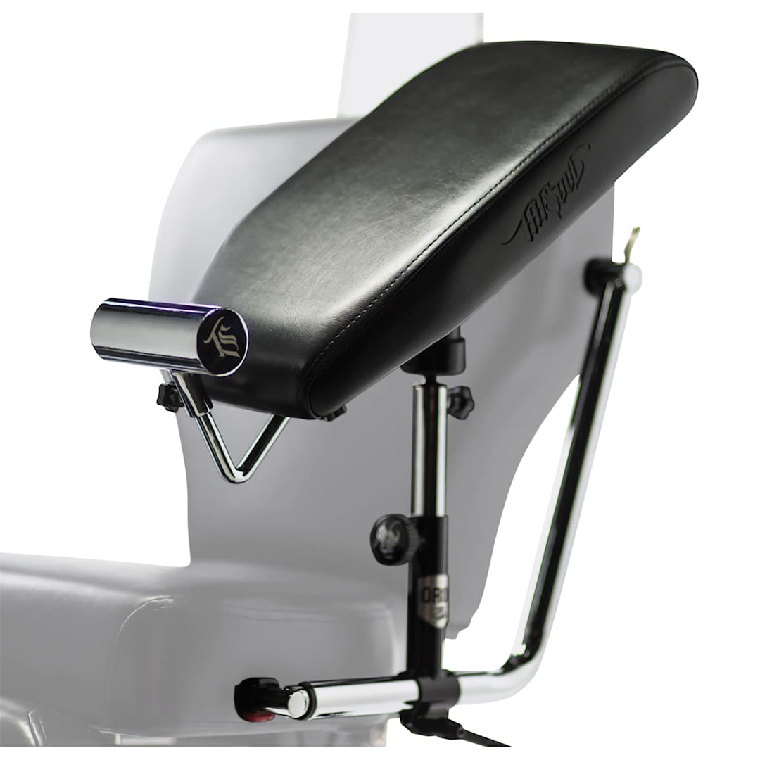 Open in modal - TatSoul Oros Link Adjustable Tattoo Chair Arm Rest - 18" x 9" x 3"