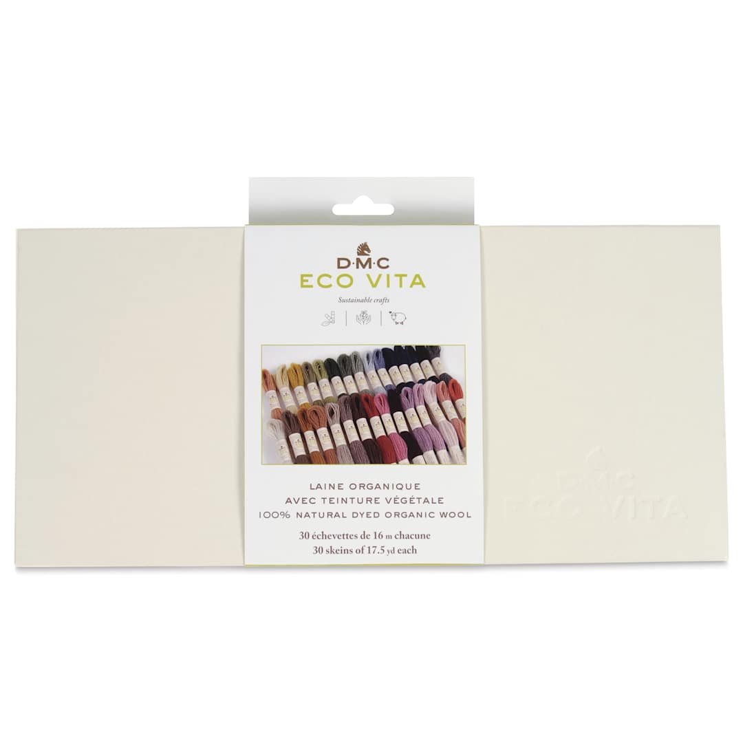 Open in modal - DMC Eco Vita Organic Wool Thread Collectors Box - Set of 30 - front of packaging