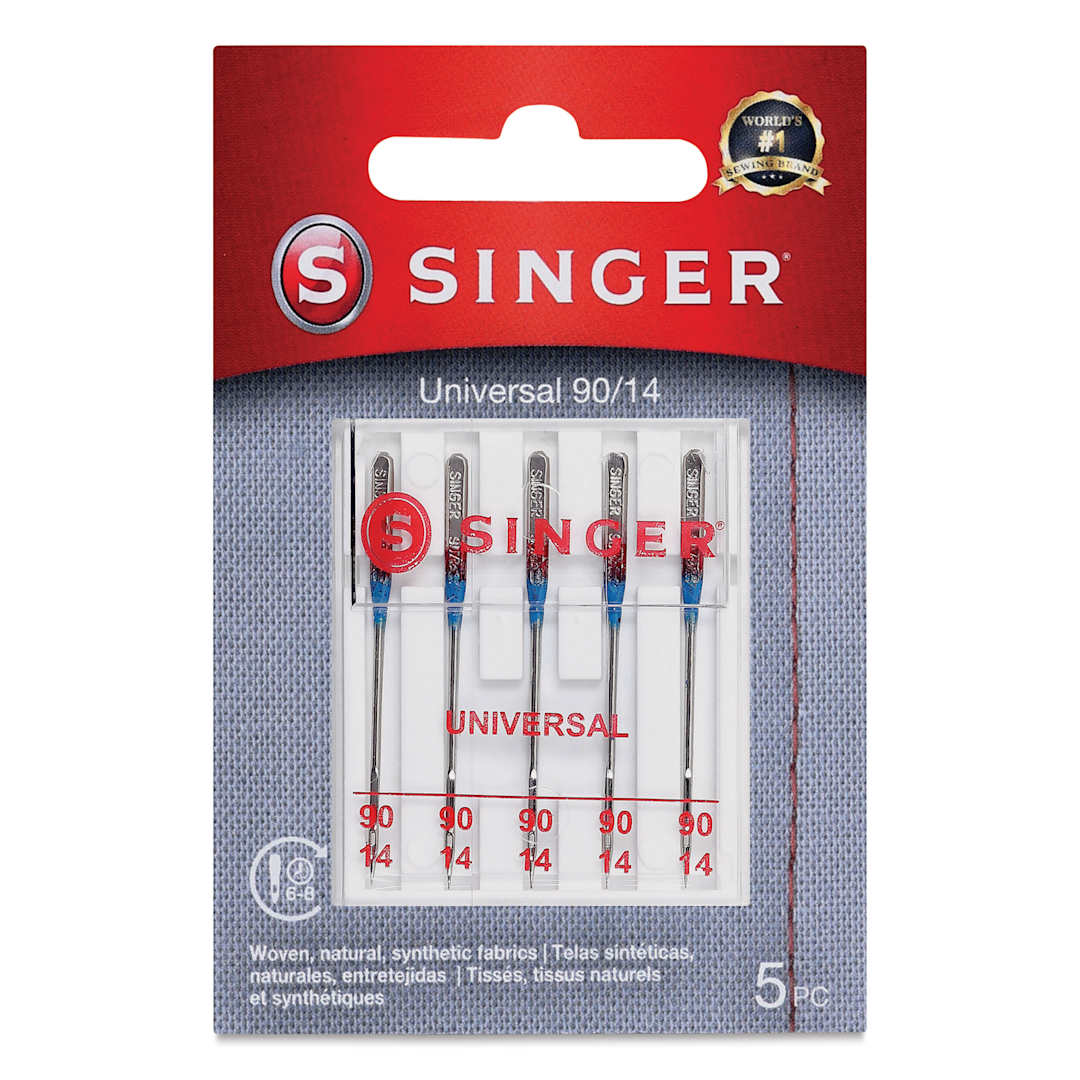 Open in modal - Singer Sewing Machine Needles - Universal, 90/14, Pkg of 5 front of packaging