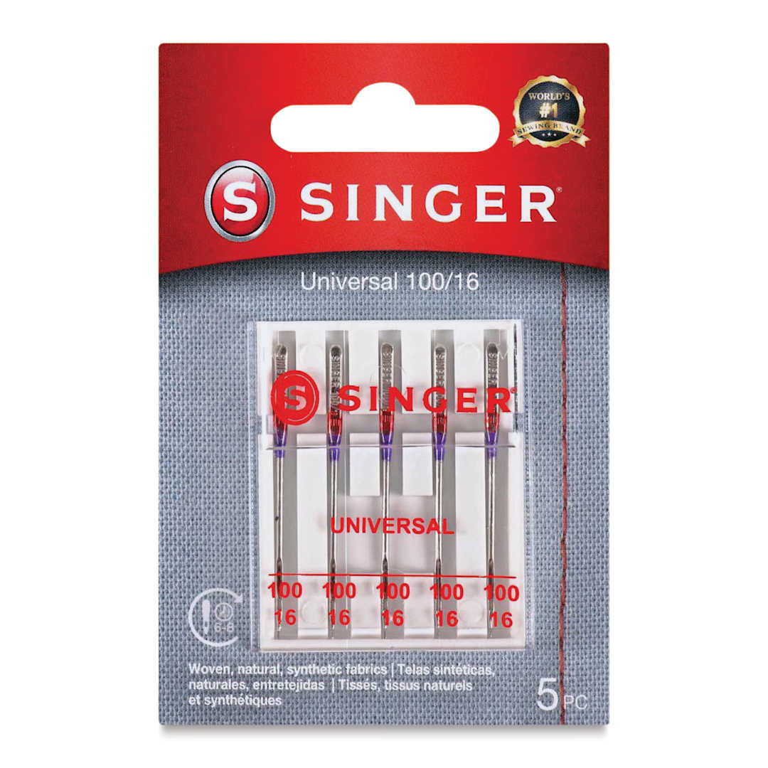 Open in modal - Singer Sewing Machine Needles - Heavy Duty Universal, 100/16, Pkg of 5 front of packaging