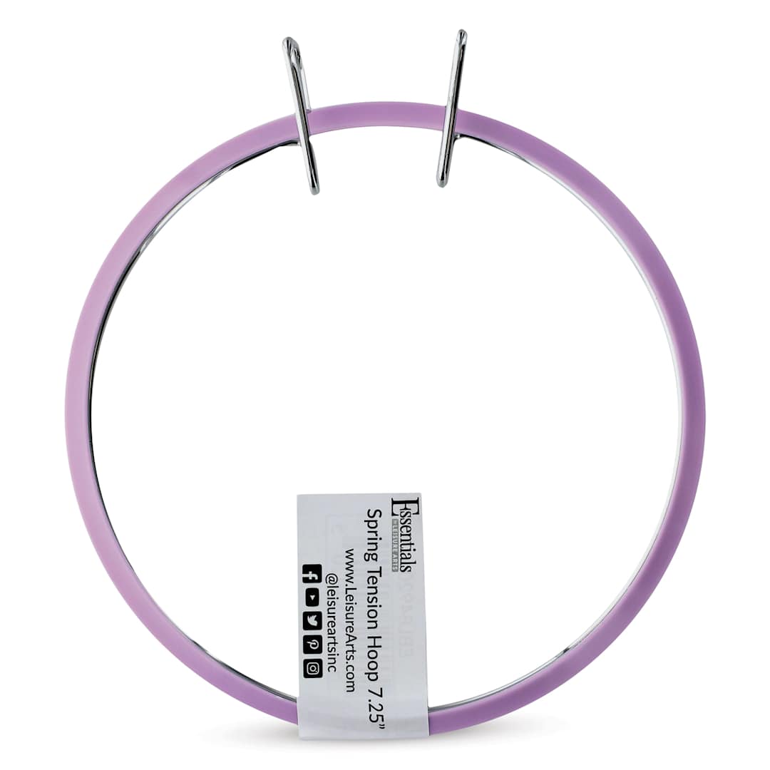 Open in modal - Essentials by Leisure Arts Spring Tension Hoop - 7-1/4" Diameter