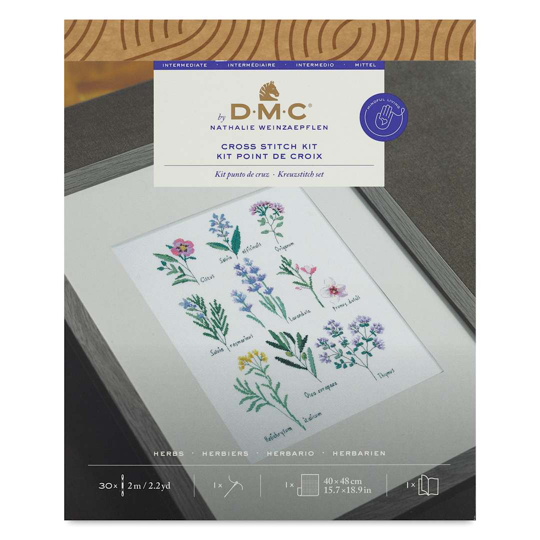 Open in modal - DMC The Designer Collection Cross Stitch Kit front of packaging