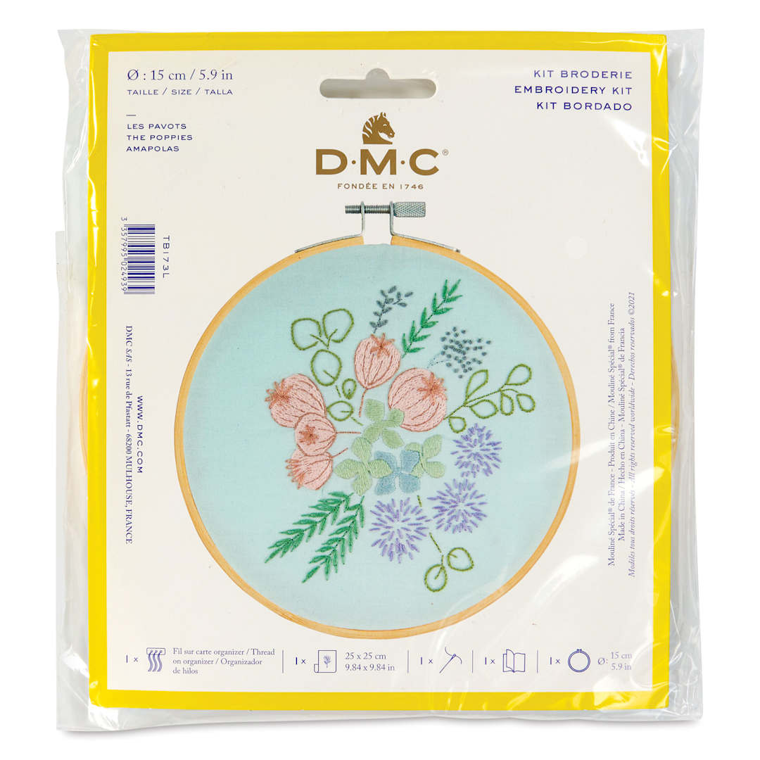 Open in modal - DMC Stitch Kit - Poppies front of packaging