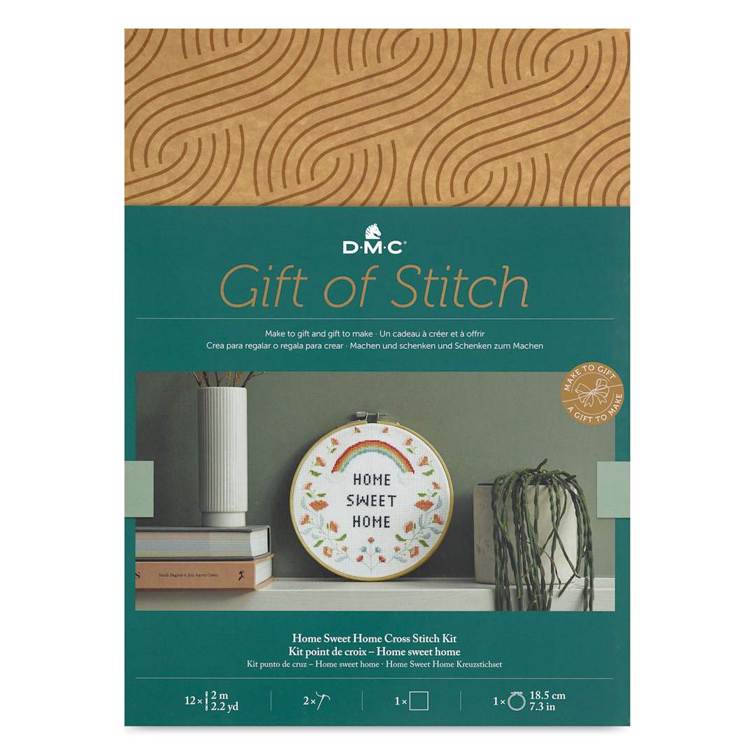 Open in modal - DMC Gift of Stitch Kit - Home Sweet Home - front of packaging