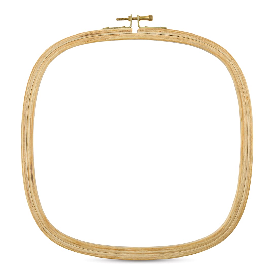 Open in modal - DMC Wooden Needlework Hoop - Square, 25 cm - front