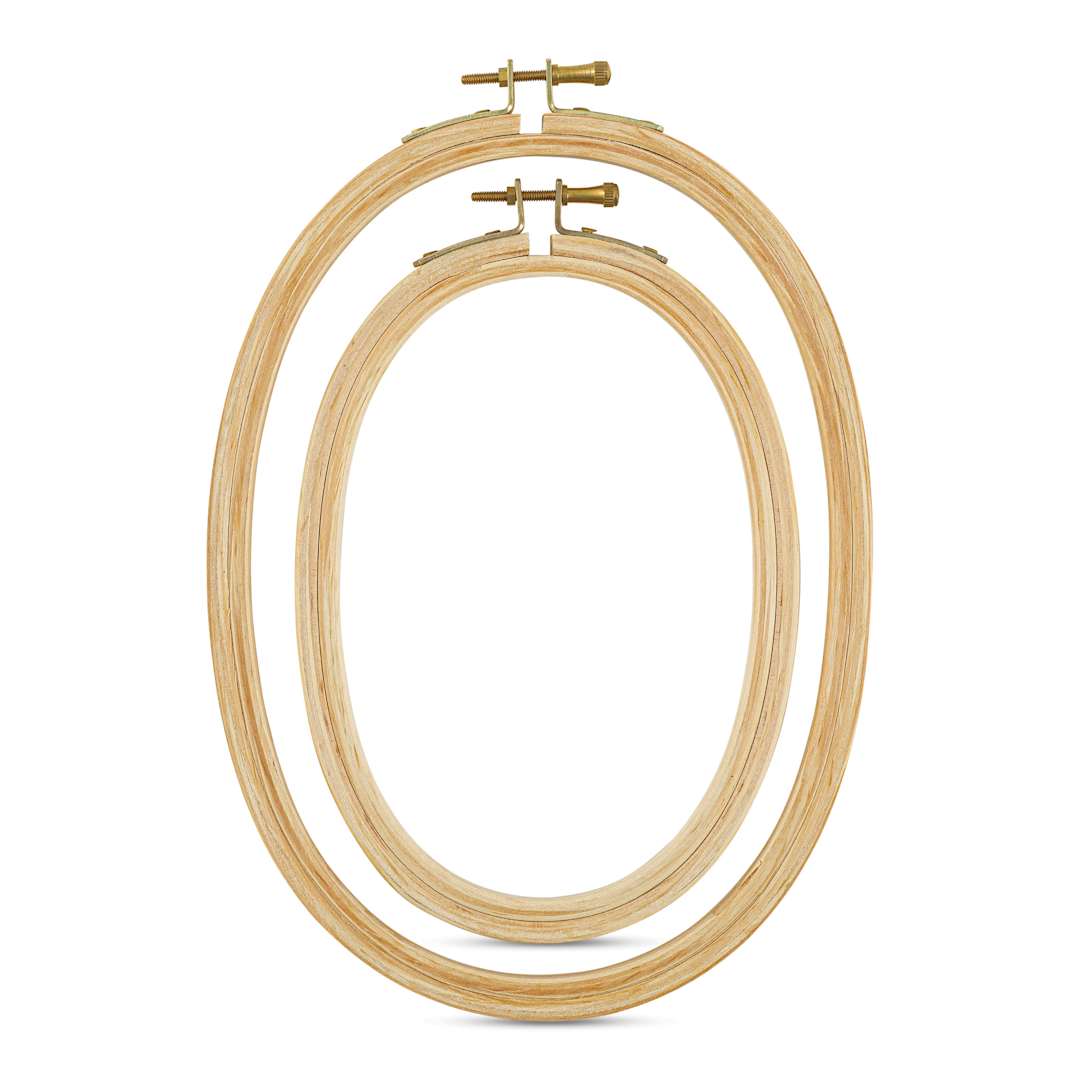 Open in modal - DMC Wooden Needlework Hoops - Oval
