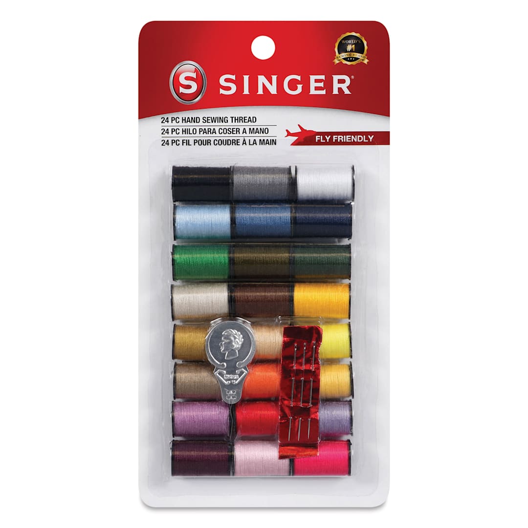 Open in modal - Singer Hand Sewing Thread Kit - Set of 24