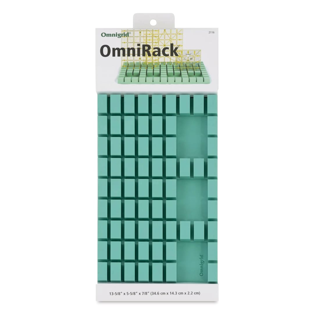 Open in modal - Omnigrid OmniRack Ruler Storage - Standard, 5-5/8" x 13-5/8" x 7/8" - front of packaging