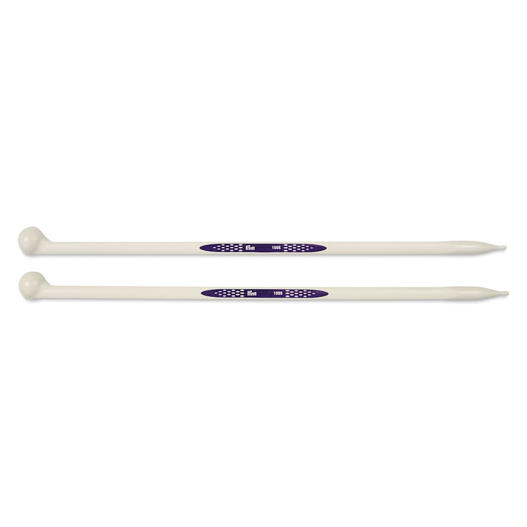 Open in modal - Prym Ergonomics Single Point Knitting Needles - Size 15, 14"