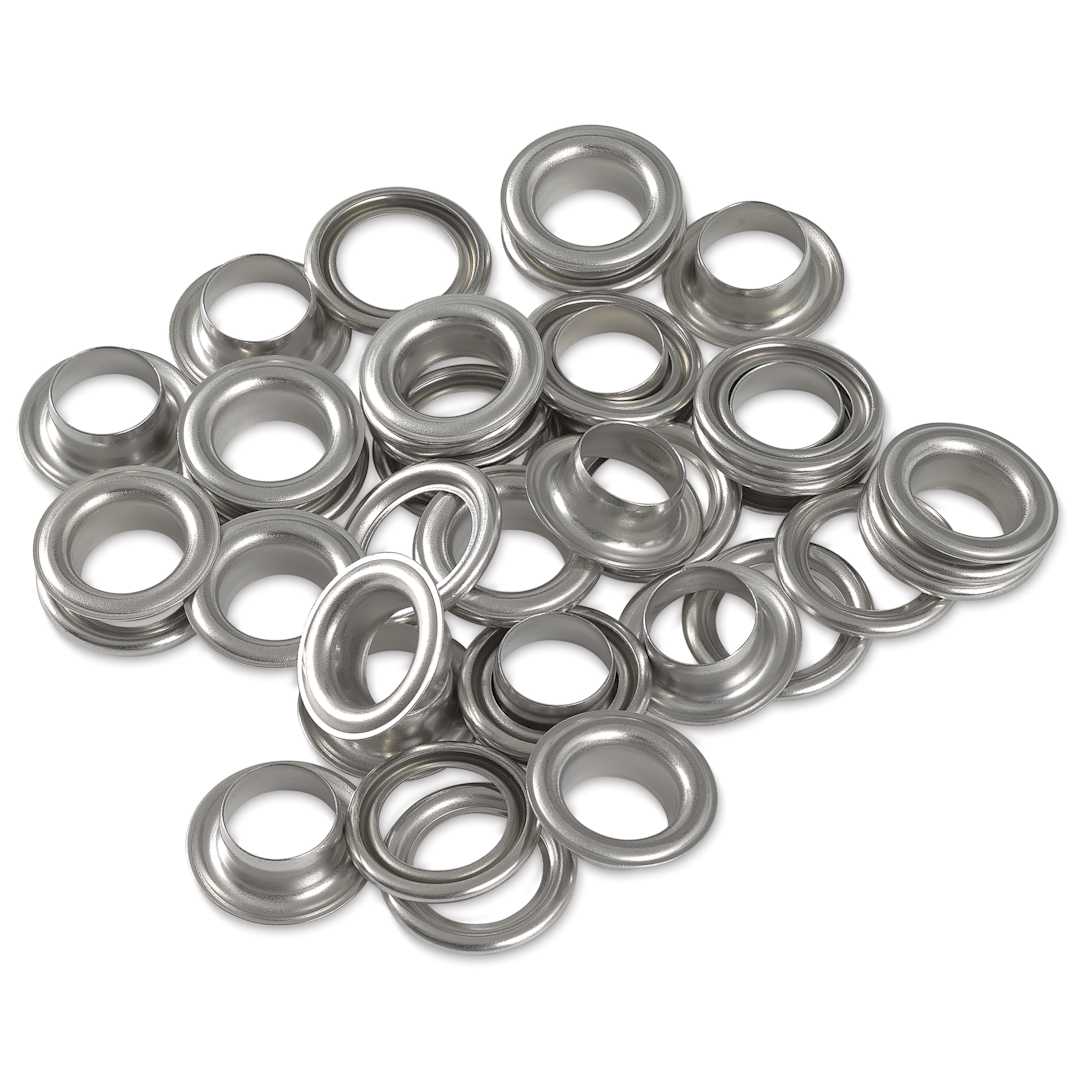 Open in modal - Prym Vario Creative Eyelets with Washers - Pkg of 20, Silver, 11 mm Dia.
