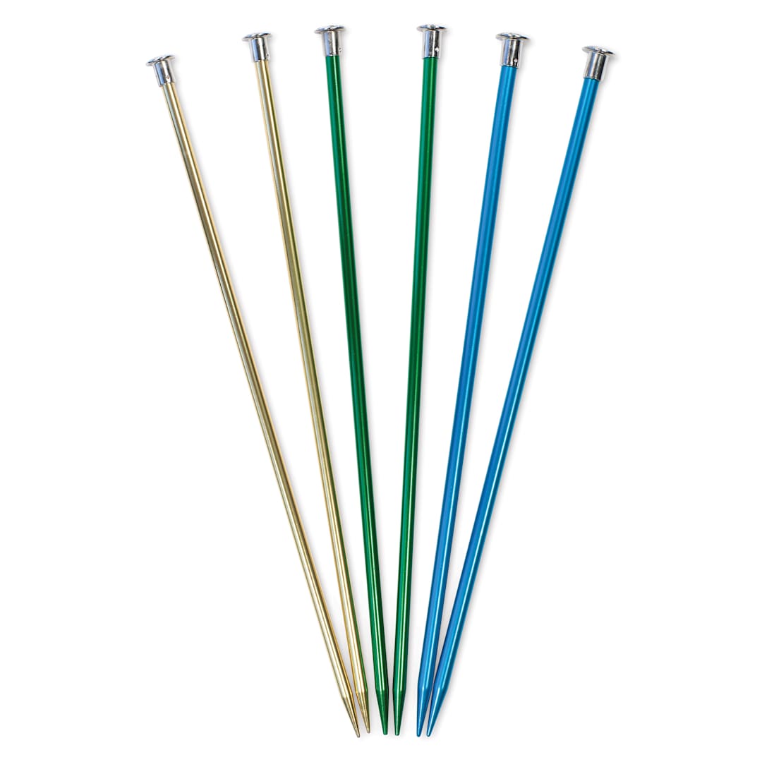 Open in modal - Boye Aluminum Knitting Needles - Set of 3, US 8/9/10, 10"