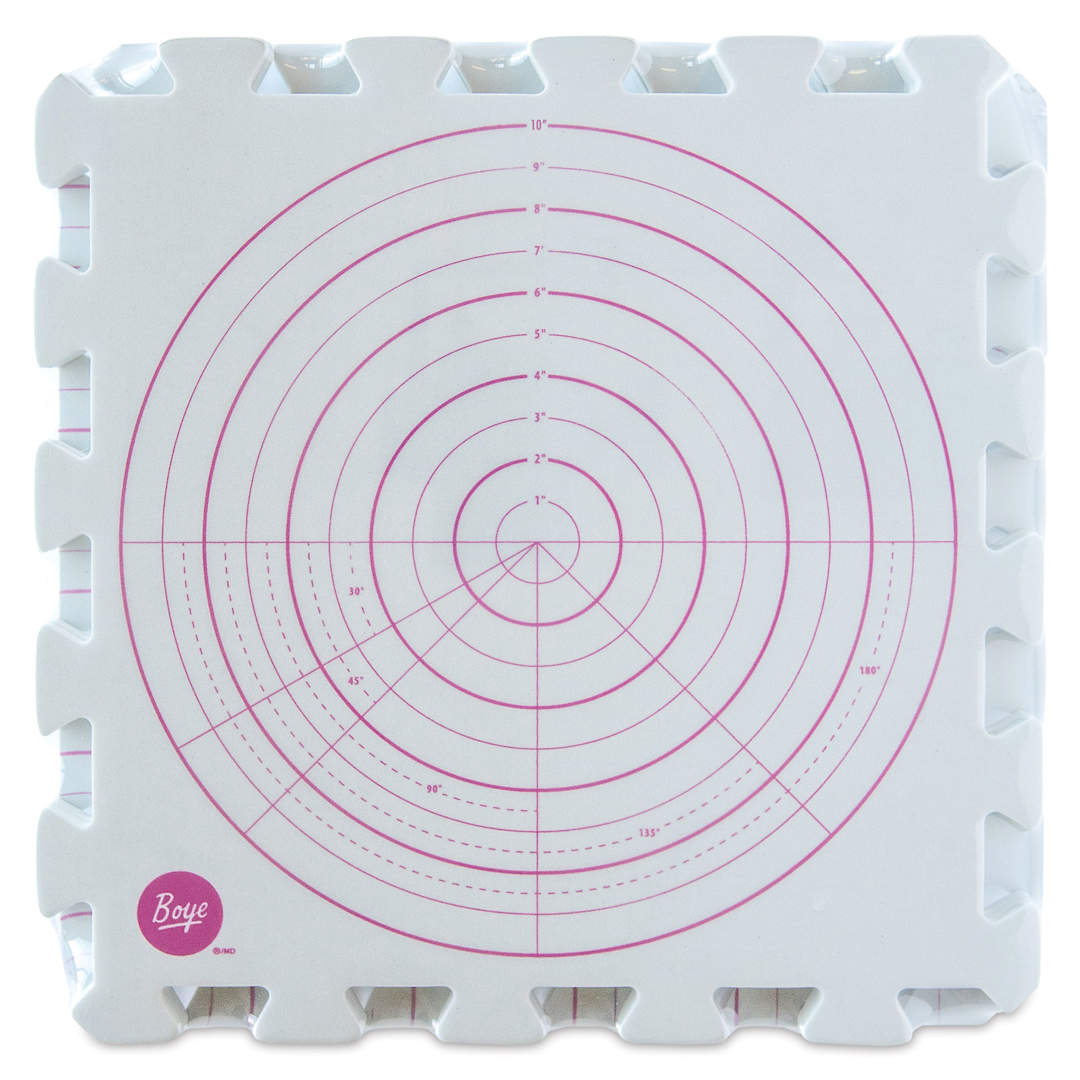 Open in modal - Boye Interlocking Blocking Boards - Circle Print, Pkg of 4