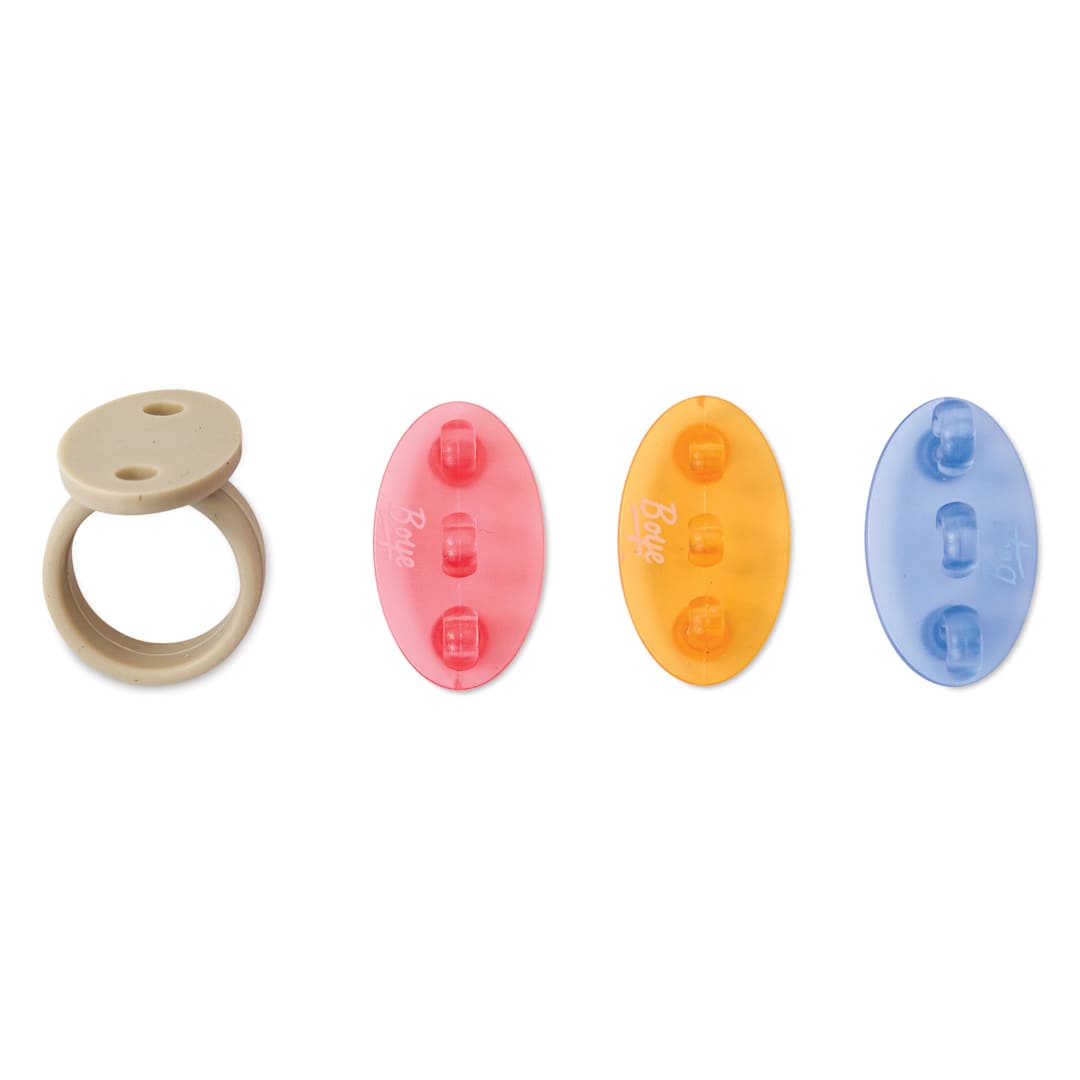 Open in modal - Boye Finger Guides - Assorted Colors, Set of 3