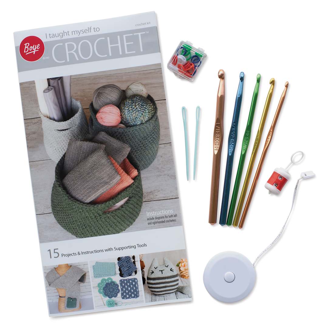 Open in modal - Boye I Taught Myself to Crochet Kit - Set of 30