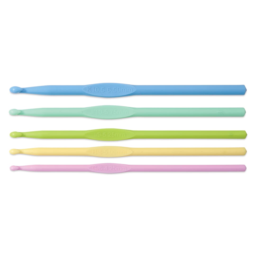 Open in modal - Boye Plastic Crochet Hook - Set of 5, US G/H/I/J/K
