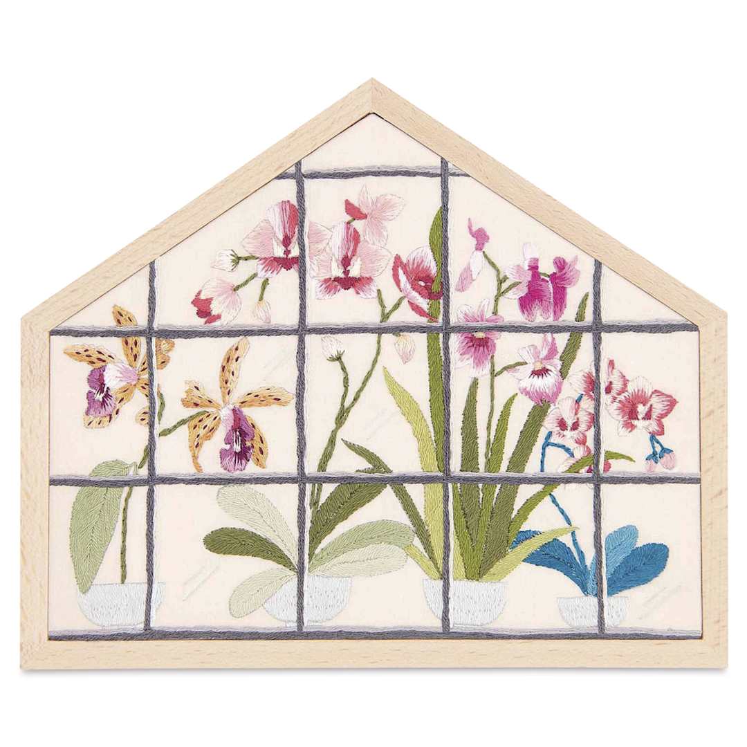 Open in modal - Rico Design Embroidery House Kit - Orchids