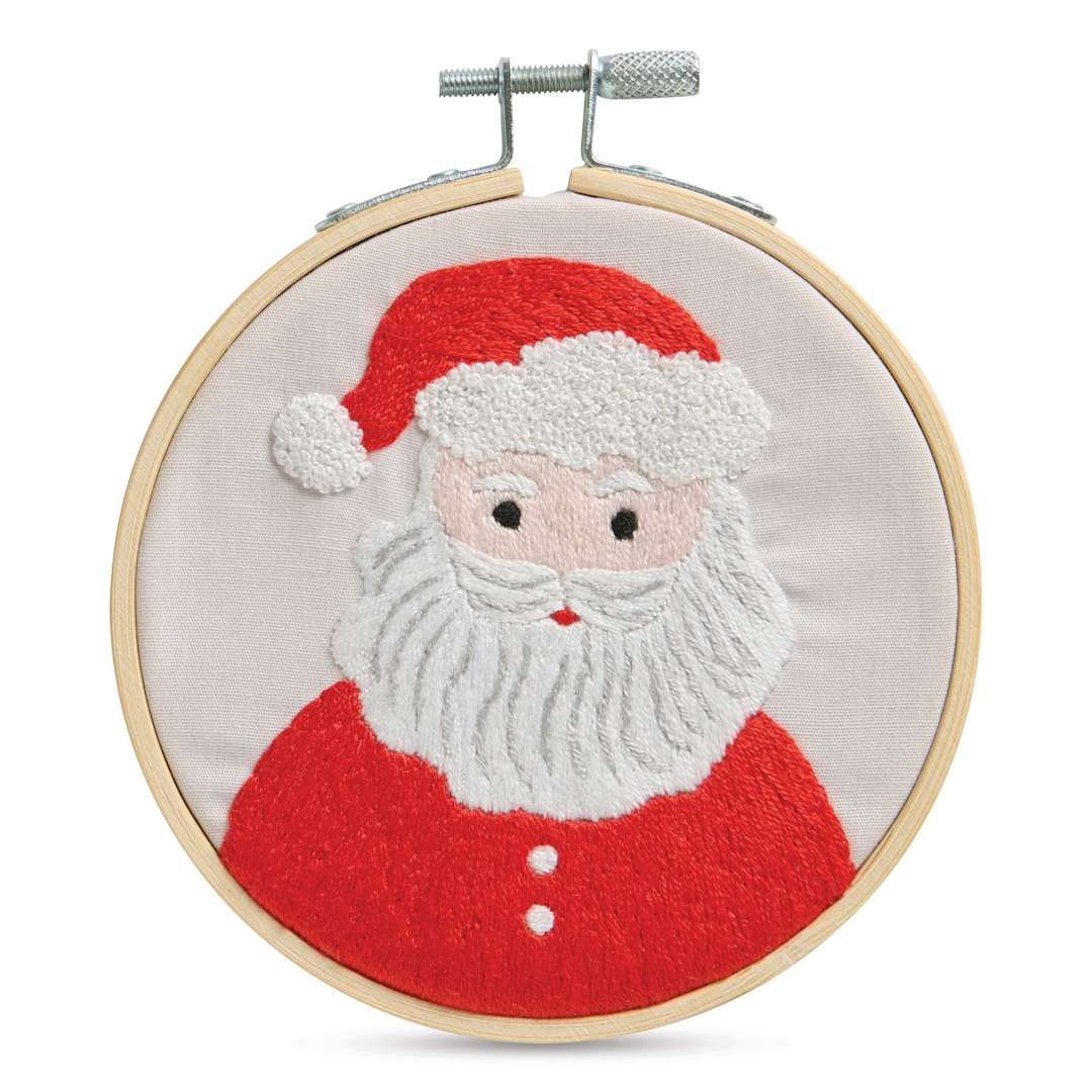 Open in modal - Rico Design Embroidery Kits - Santa Portrait