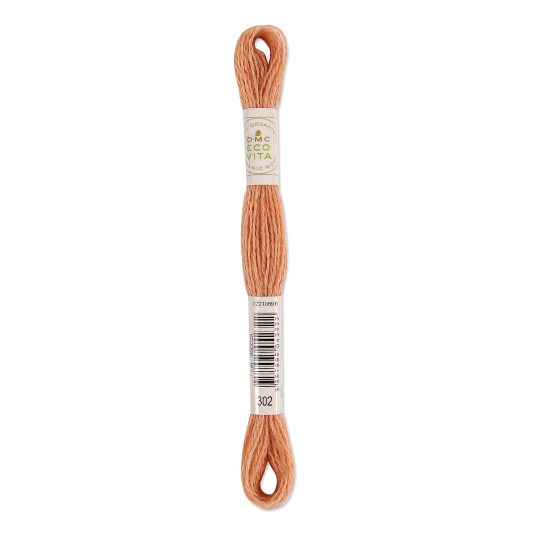Open in modal - DMC Eco Vita Organic Wool Thread - Pomelos Safflower, 17-1/2 yds