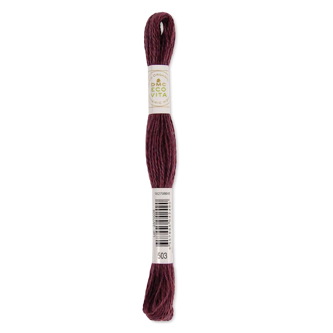 Open in modal - DMC Eco Vita Organic Wool Thread - Cardinal Madder, 17-1/2 yds