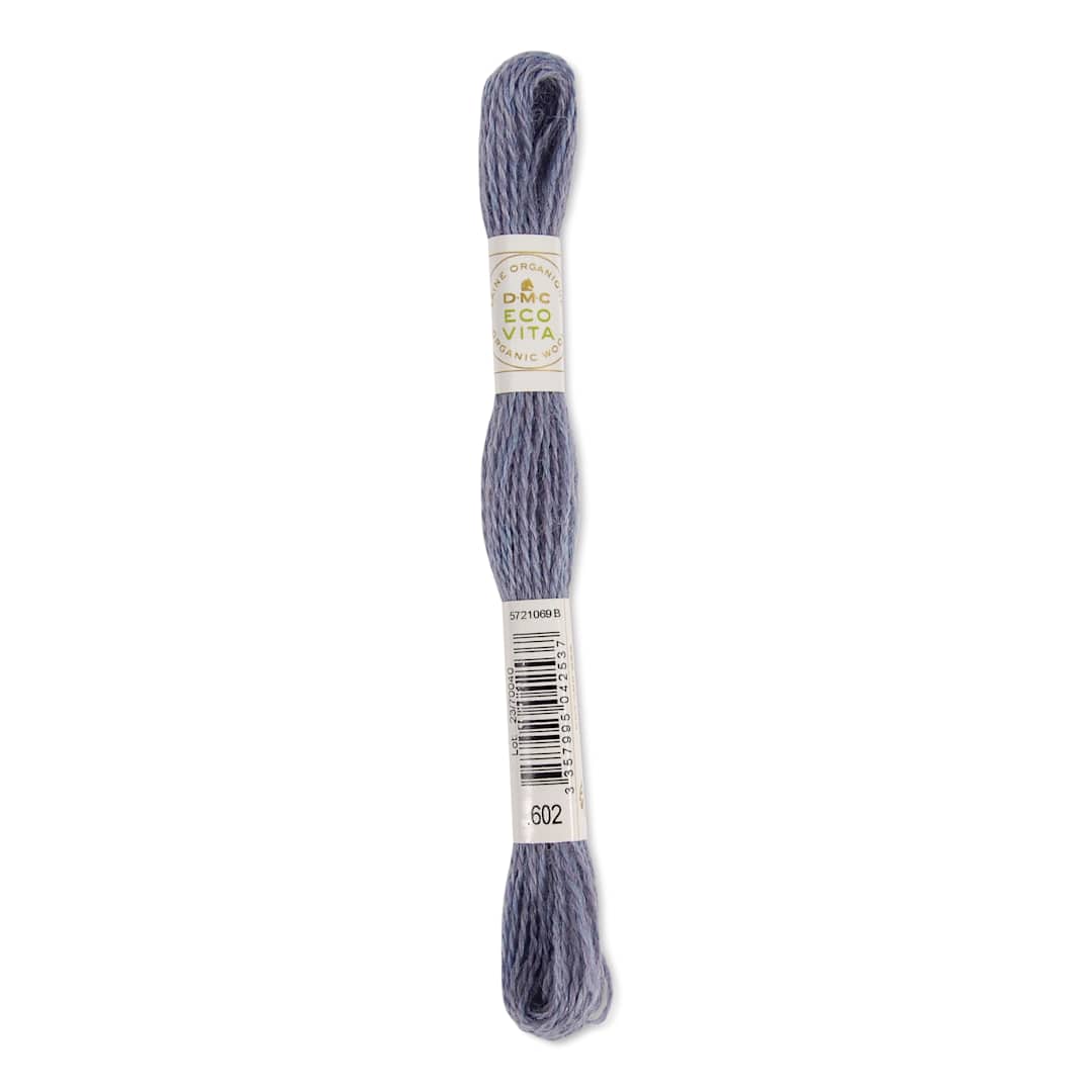 Open in modal - DMC Eco Vita Organic Wool Thread - Mist Indigo, 17-1/2 yds