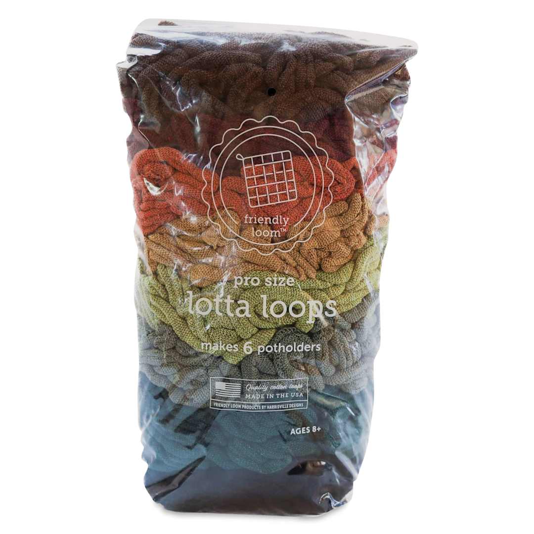 Open in modal - Friendly Loom Pro Size Cotton Loops - Earth Tones, Lotta Loops
