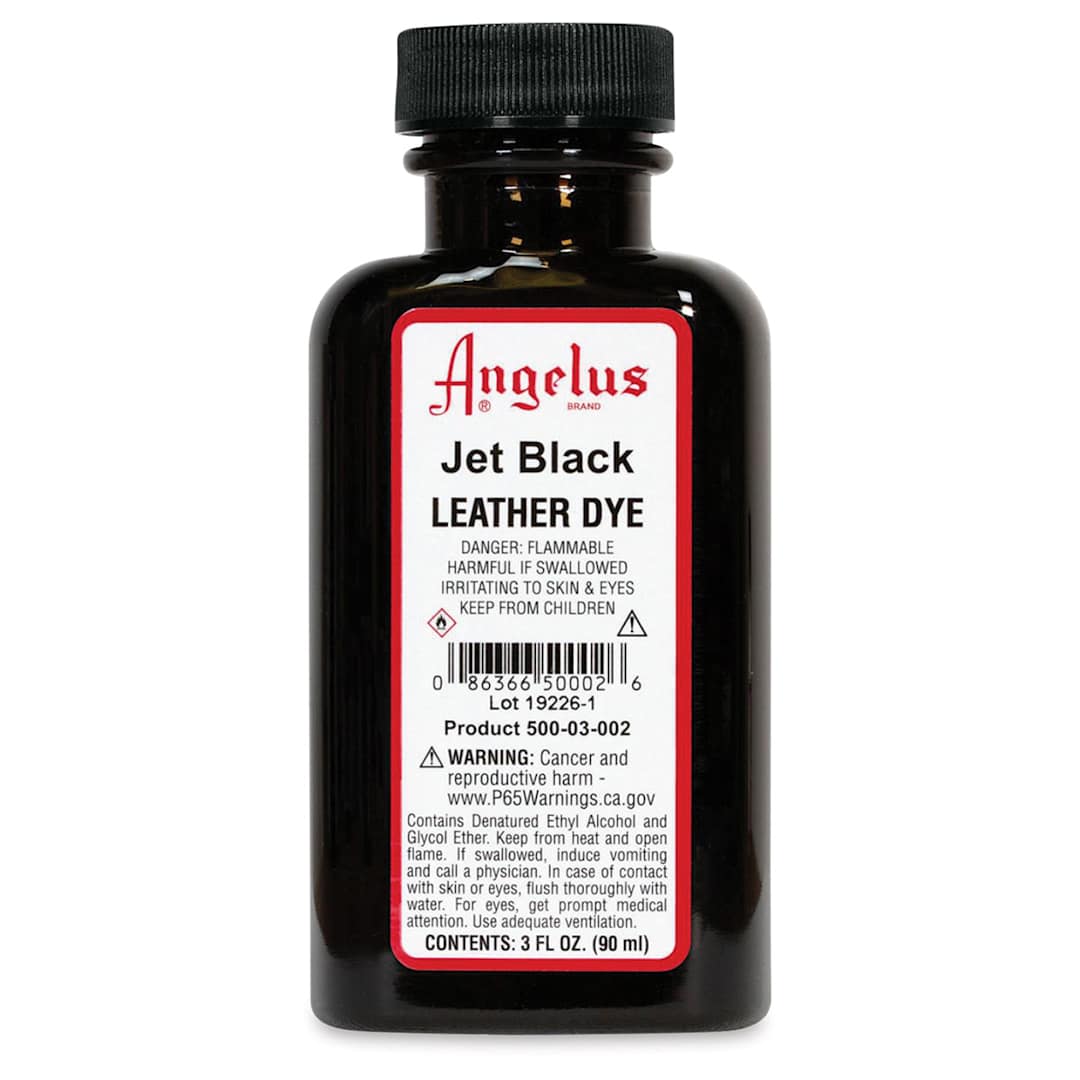 Open in modal - Angelus Leather Dye - Jet Black, 3 oz, Bottle