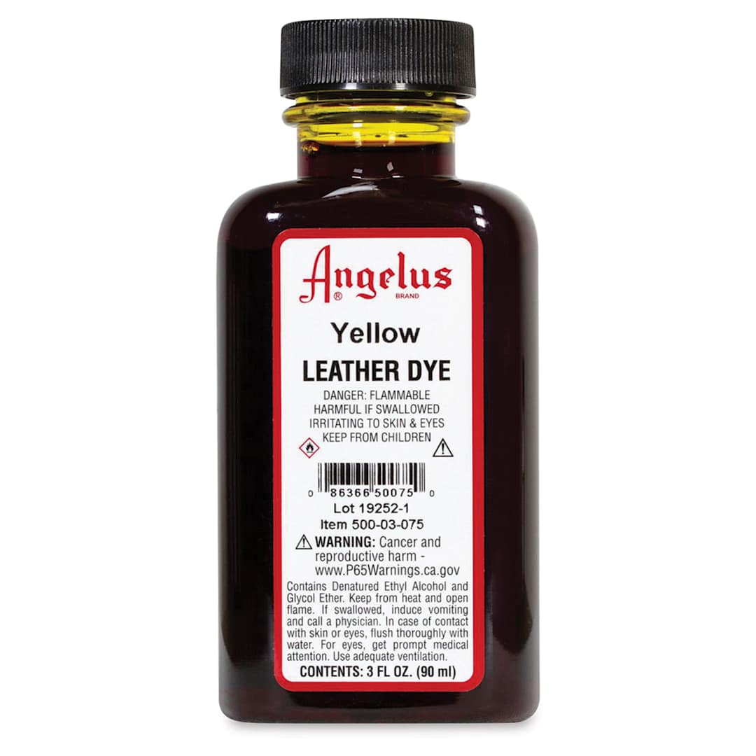 Open in modal - Angelus Leather Dye - Yellow, 3 oz, Bottle