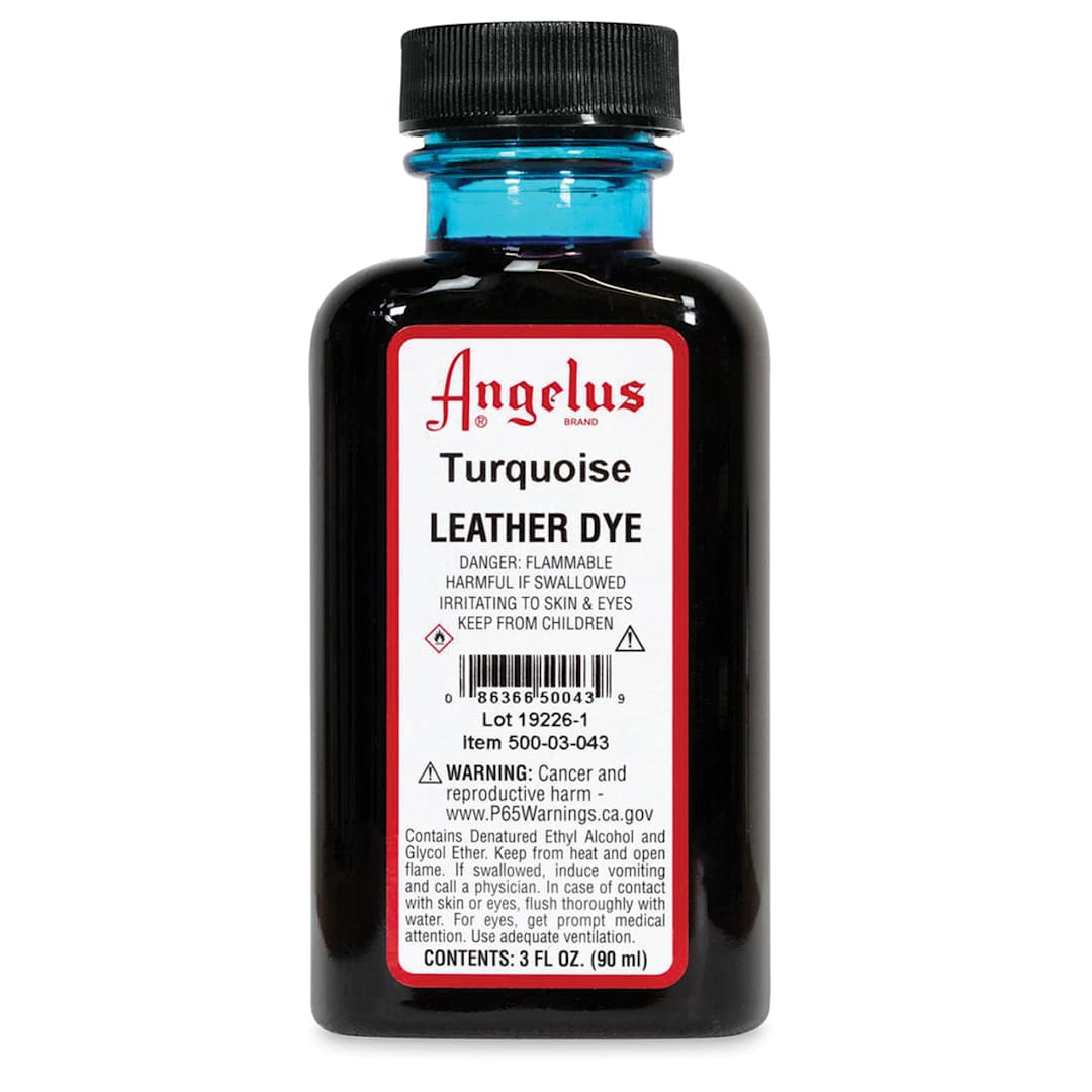 Open in modal - Angelus Leather Dye - Turquoise, 3 oz, Bottle