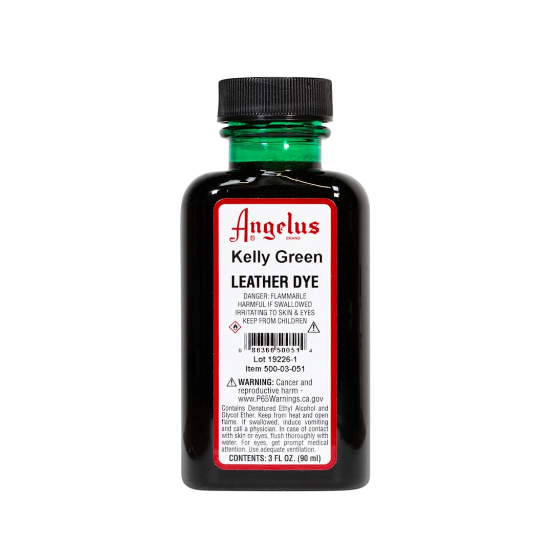Open in modal - Angelus Leather Dyes Kelly Green - 3 oz. Dauber Bottle