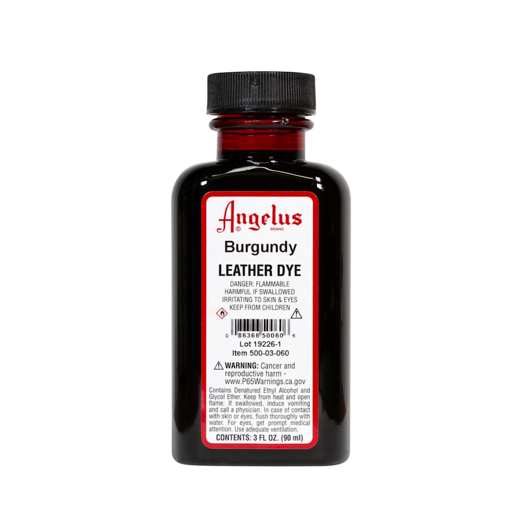 Open in modal - Angelus Leather Dyes Burgundy - 3 oz. Dauber Bottle