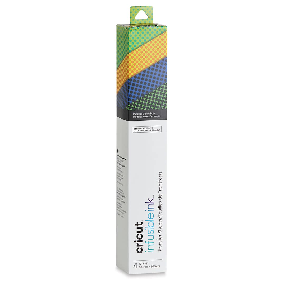 Open in modal - Cricut Infusible Ink Patterned Transfer Sheets - Comic Dot, 12" x 12", 4 Sheets