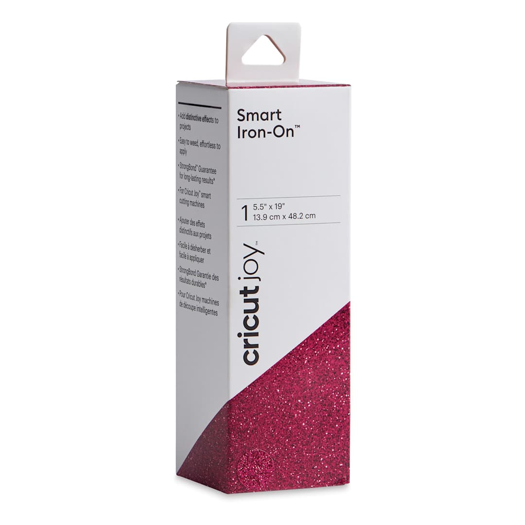 Open in modal - Cricut Joy Smart Iron-On - Glitter Lipstick, 5-1/2" x 19", Roll (In packaging)