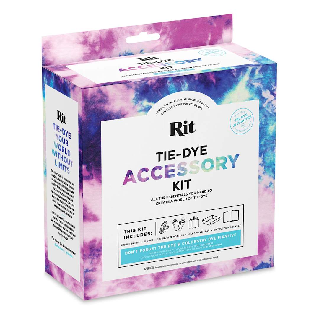 Open in modal - Rit Tie-Dye Accessory Kit (Package, angled view)