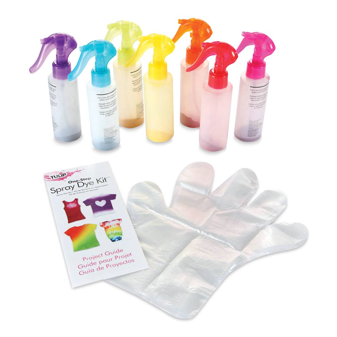 Open in modal - Tulip One-Step Spray Dye Kit - Confetti (Kit contents)