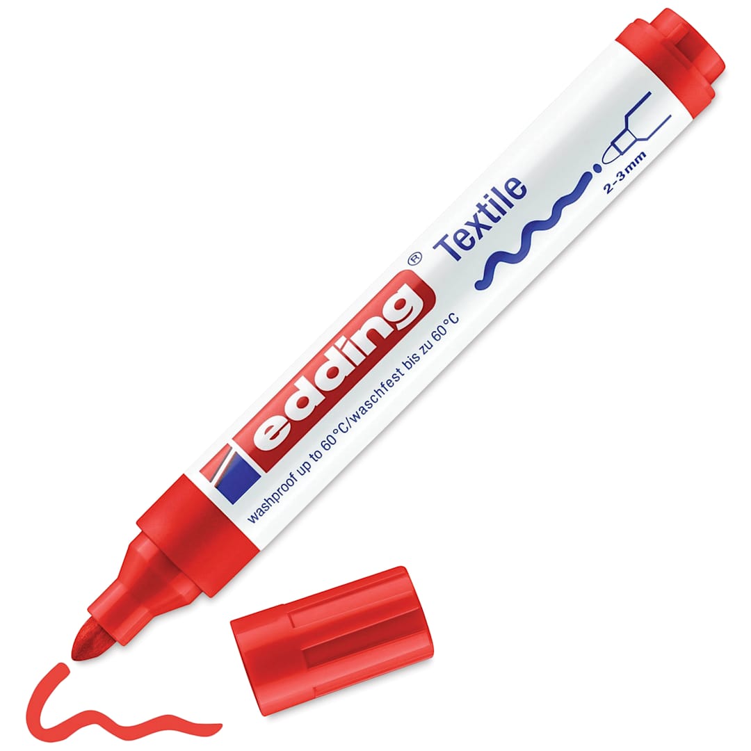 Open in modal - Edding 4500 Textile Pen - Red