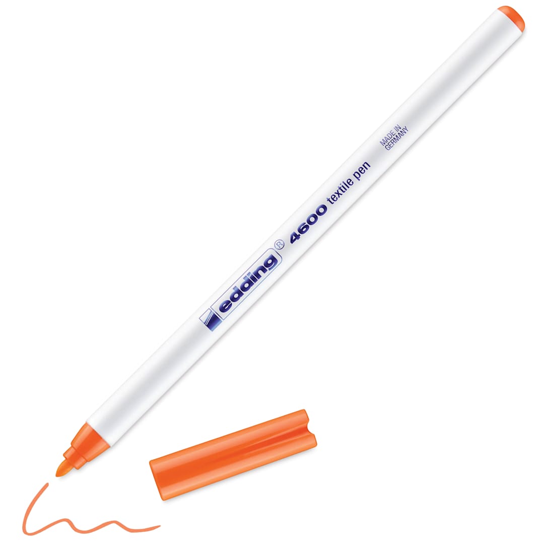 Open in modal - Edding 4600 Textile Pen - Neon Orange