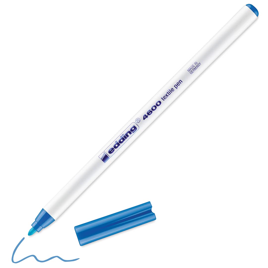 Open in modal - Edding 4600 Textile Pen - Light Blue