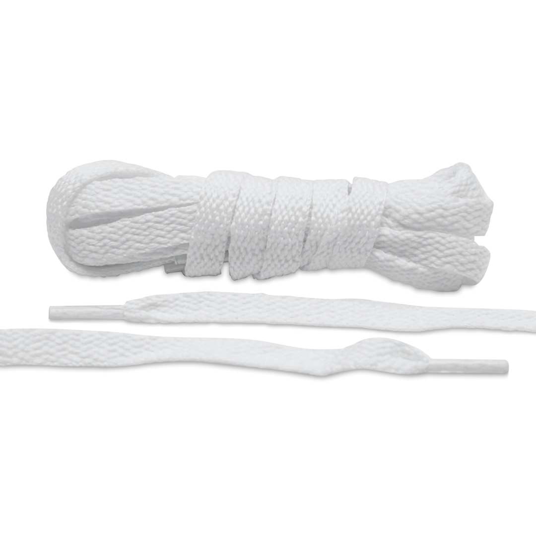 Open in modal - Angelus Lace Lab Flat Colored Shoe Laces - White