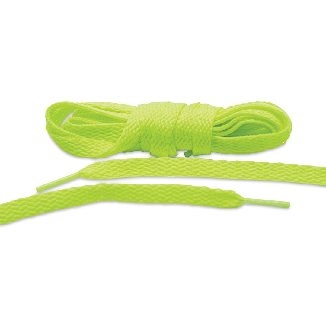 Open in modal - Angelus Lace Lab Flat Colored Shoe Laces - Volt