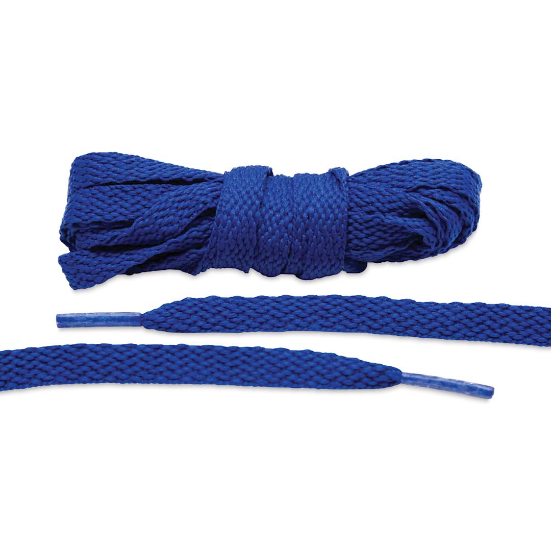 Open in modal - Angelus Lace Lab Flat Colored Shoe Laces - Royal Blue