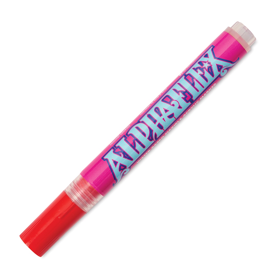 Open in modal - Alpha6 AlphaFlex Textile and Leather Paint Marker - Red, 4 mm