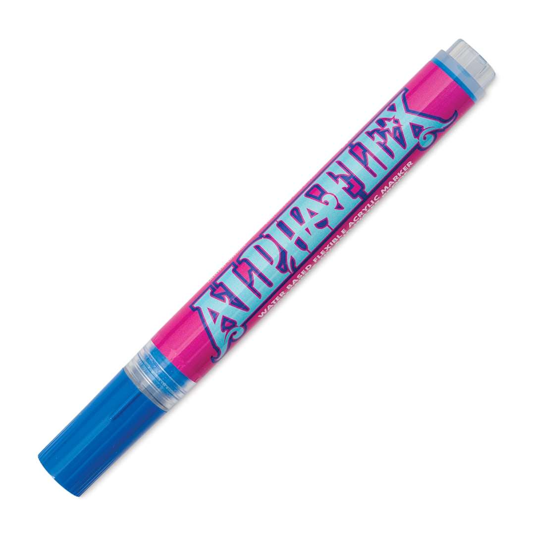 Open in modal - Alpha6 AlphaFlex Textile and Leather Paint Marker - Blue, 4 mm