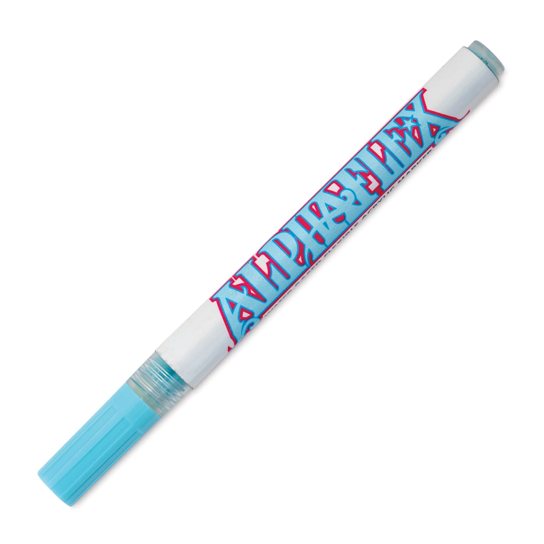 Open in modal - Alpha6 AlphaFlex Textile and Leather Paint Marker - Sky Blue, 1 mm